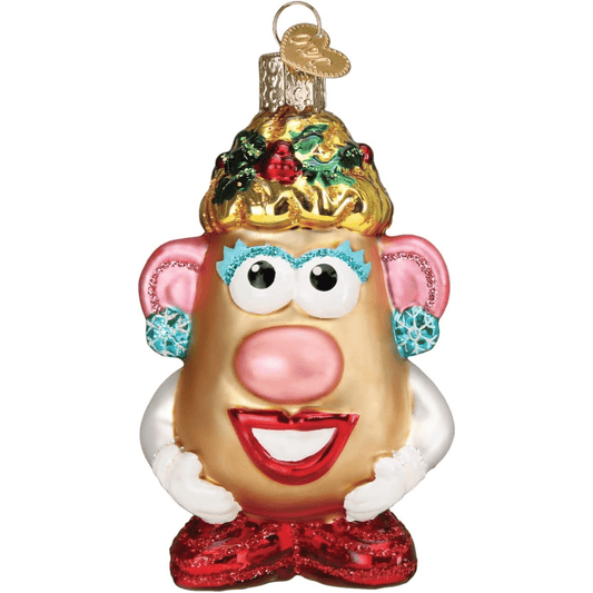 Old World Christmas Mrs. Potato Head Glass Tree Ornament 4.0 Inch 44201 - Sammi's Attic