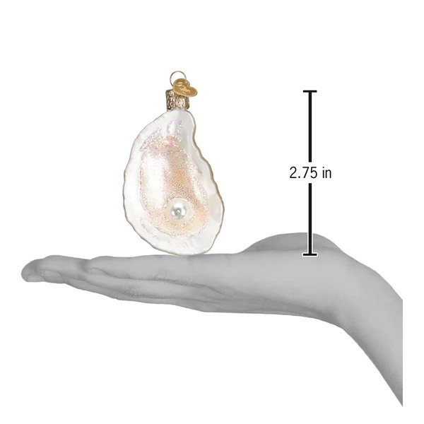 Old World Christmas Oyster with Pearl Glass Holiday Ornament