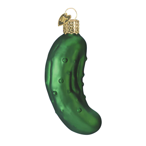 Old World Christmas Pickle Glass Ornament
