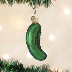 Old World Christmas Pickle Glass Ornament
