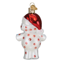 Old World Christmas Spotted Elephant Glass Holiday Ornament