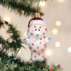Old World Christmas Spotted Elephant Glass Holiday Ornament