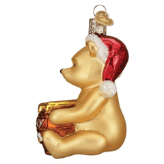Old World Christmas Winnie The Pooh Glass Holiday Ornament
