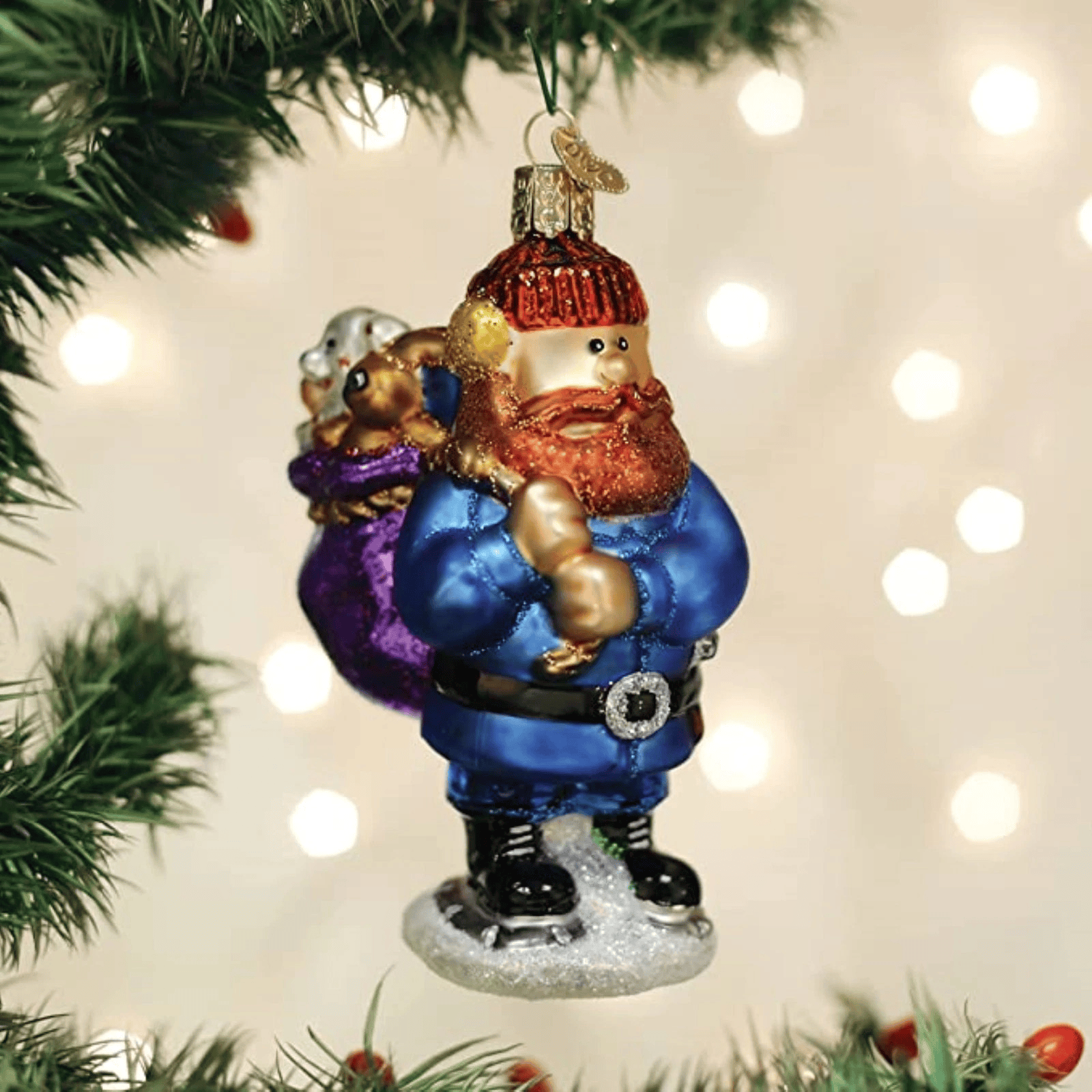 Old World Christmas Yukon Cornelius 4.5 Inch Glass Holiday Ornament 44206 w/Box - Sammi's Attic