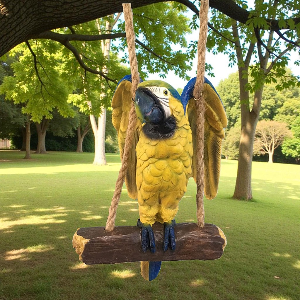 Parrot Garden Figurine Hanging Decor