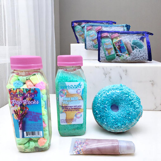garb2ART Mermaid Bath Bomb And Fizz Gift Set
