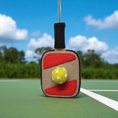 Pickleball Ornament | Handcrafted Felt Hanging Decor