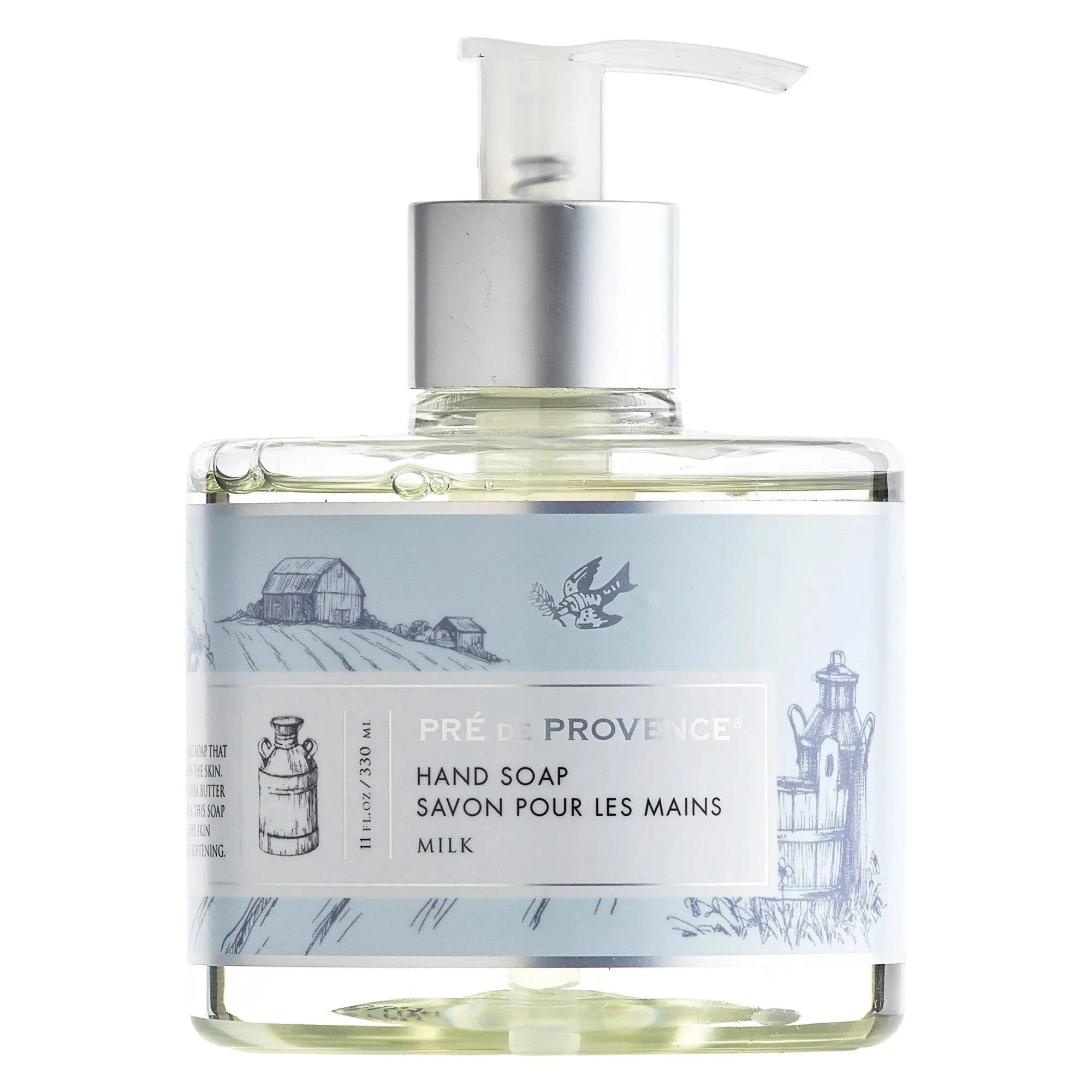 Pre De Provence Liquid Hand Soap, Milk 11 oz - Sammi's Attic