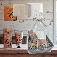 Pre De Provence No.63 After Shave Balm, Cube Soap, and Dish Gift Box