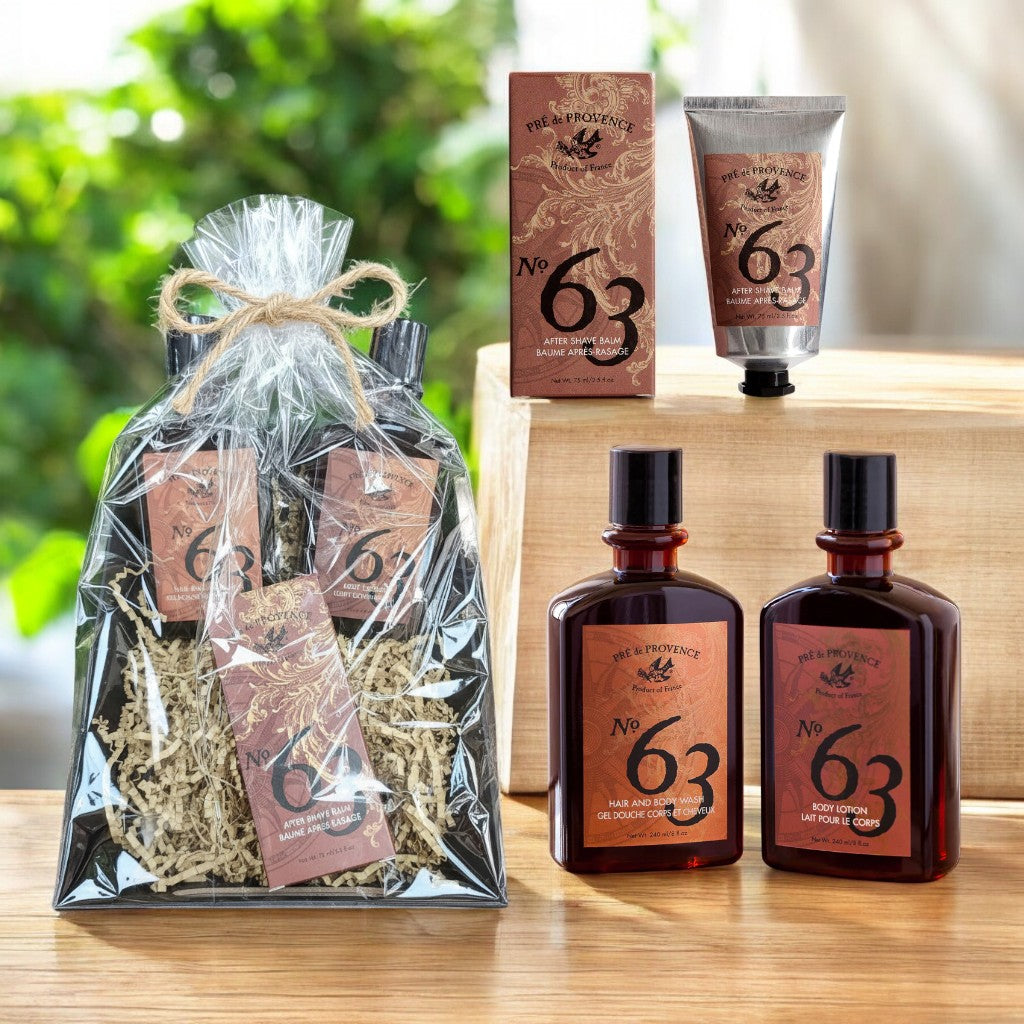 Pre De Provence No.63 After Shave, Hair & Body Wash, Lotion Gift Box