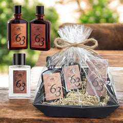 Pre De Provence No.63 Eau de Toilette, Hair & Body Wash, Lotion Gift Box