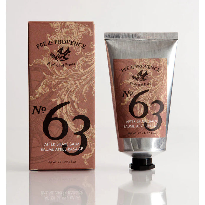 Pre De Provence No.63 Shave Cream, Balm, Cube Soap, & Dish Gift Box