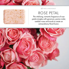 Pre De Provence Soap ROSE PETAL 3 Pack (250 Gram Ea.) Quad-milled