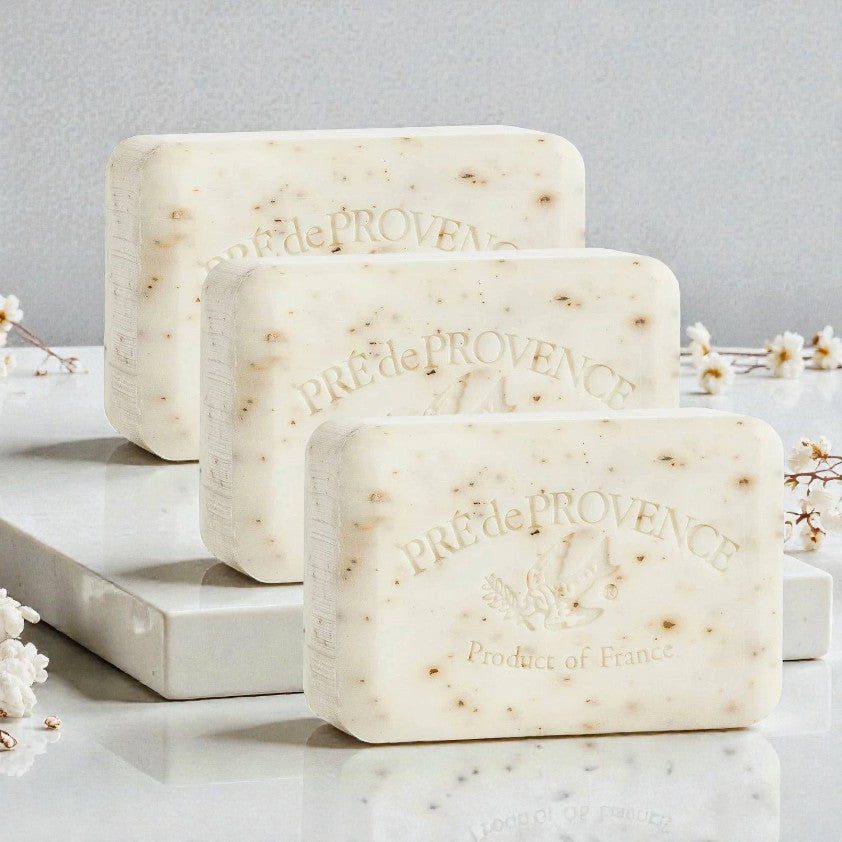 Pre De Provence Soap WHITE GARDENIA 3 Pack (250 Gram Ea.) Quad-milled