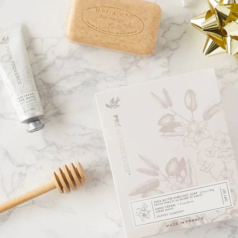 Pre De Provence Soap and Hand Cream Gift Set, Honey Almond