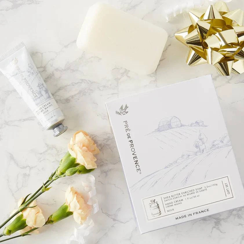 Pre De Provence Soap and Hand Cream Gift Set | Milk