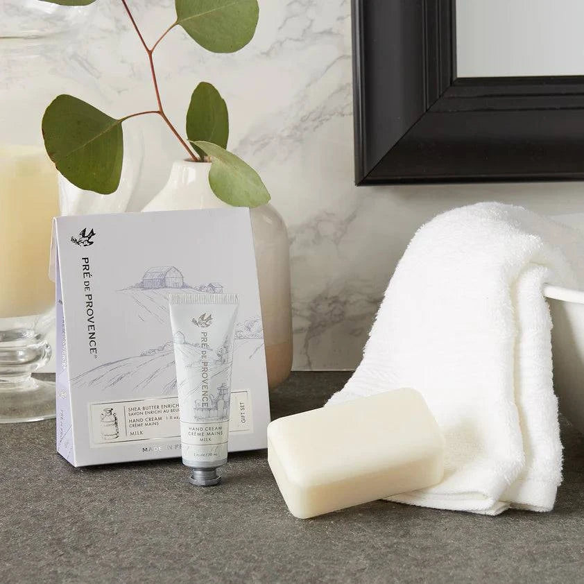 Pre De Provence Soap and Hand Cream Gift Set | Milk