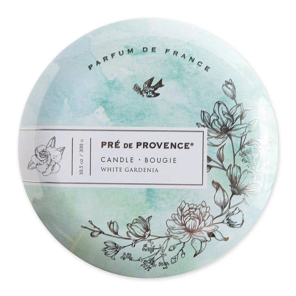 Pre De Provence Three Wick Candle White Gardenia 10.5 oz