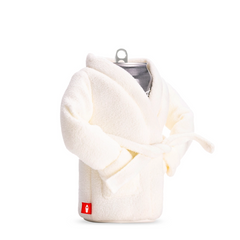 Puffin - The Spa Robe - Insulated 12 oz Can Cooler I Beer Bottle & Soda Can Insulator, Keep Drinks and Beverages Cold - Sandy White