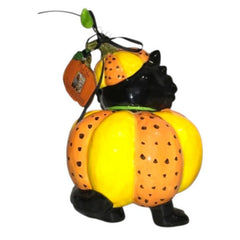Pumpkin Cat Figurine
