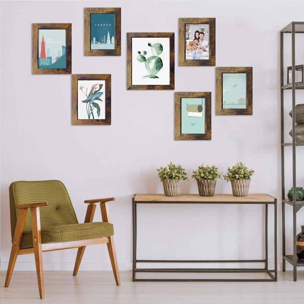 Rustic Farmhouse Gallery Wall Frame Set (7-Pack)