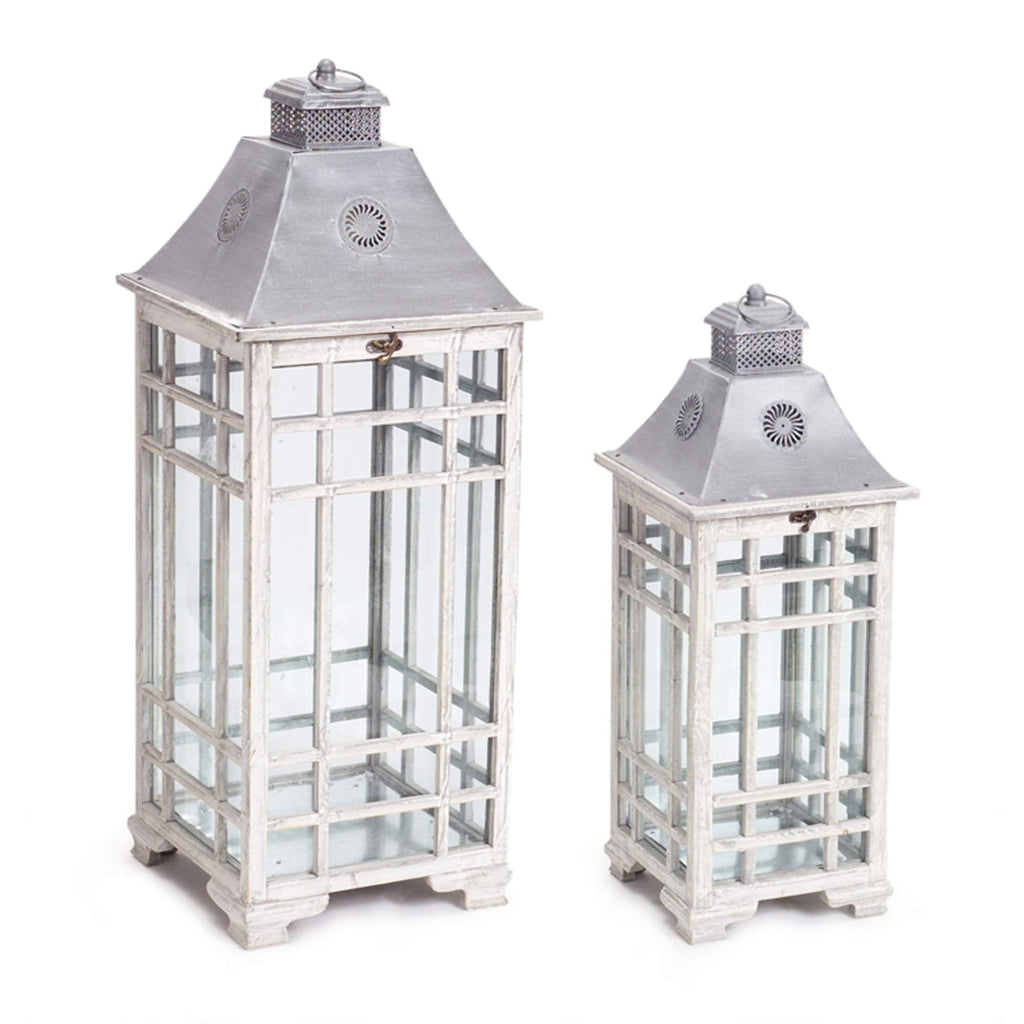 Rustic Metal Lantern Set