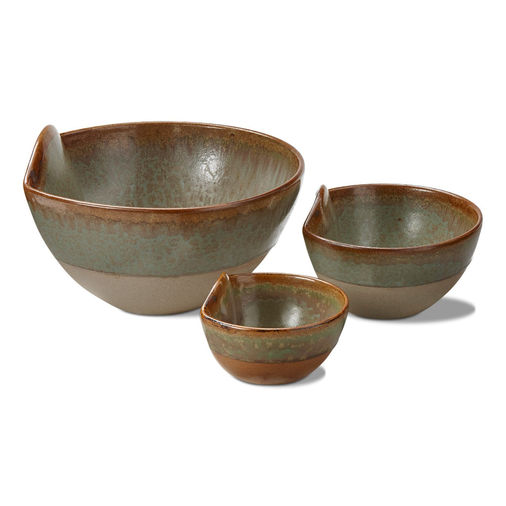 Rustic Reactive Glaze Bowl | Set of 3
