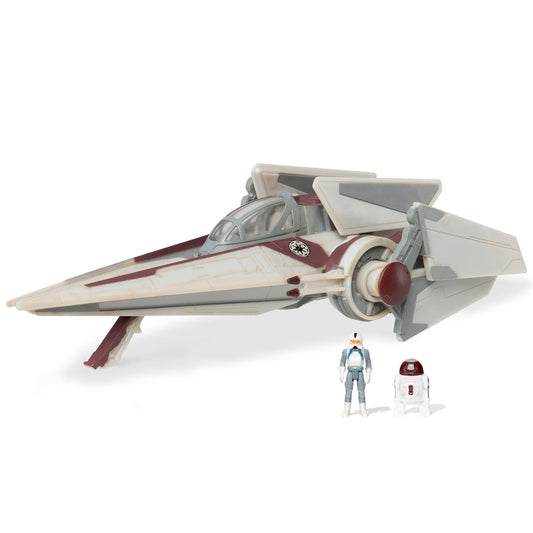 STAR WARS Micro Galaxy Squadron V-Wing Starfighter - 3-Inch Light Armor Class Vehicle with Two 1-Inch Micro Figure Accessories - Sammi's Attic
