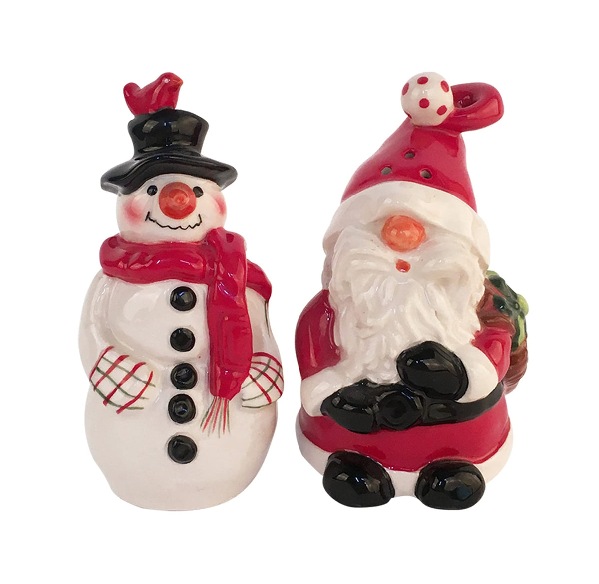 Santa and Snowman Salt and Pepper Shaker Set