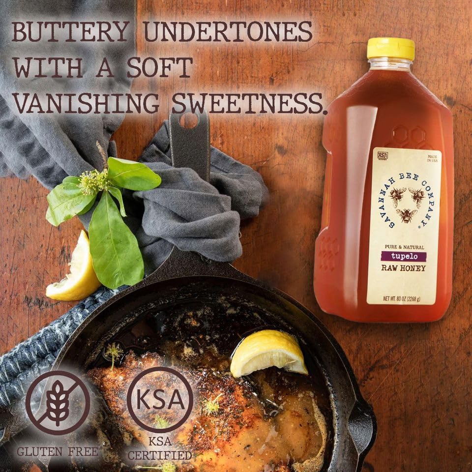 Savannah Bee Company Honey | Pure, Natural, Raw | Tupelo 80 oz