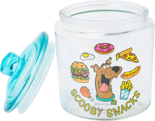 Scooby Doo Scooby Snacks Glass Cookie Snack Candy Jar with Lid 6" - Sammi's Attic