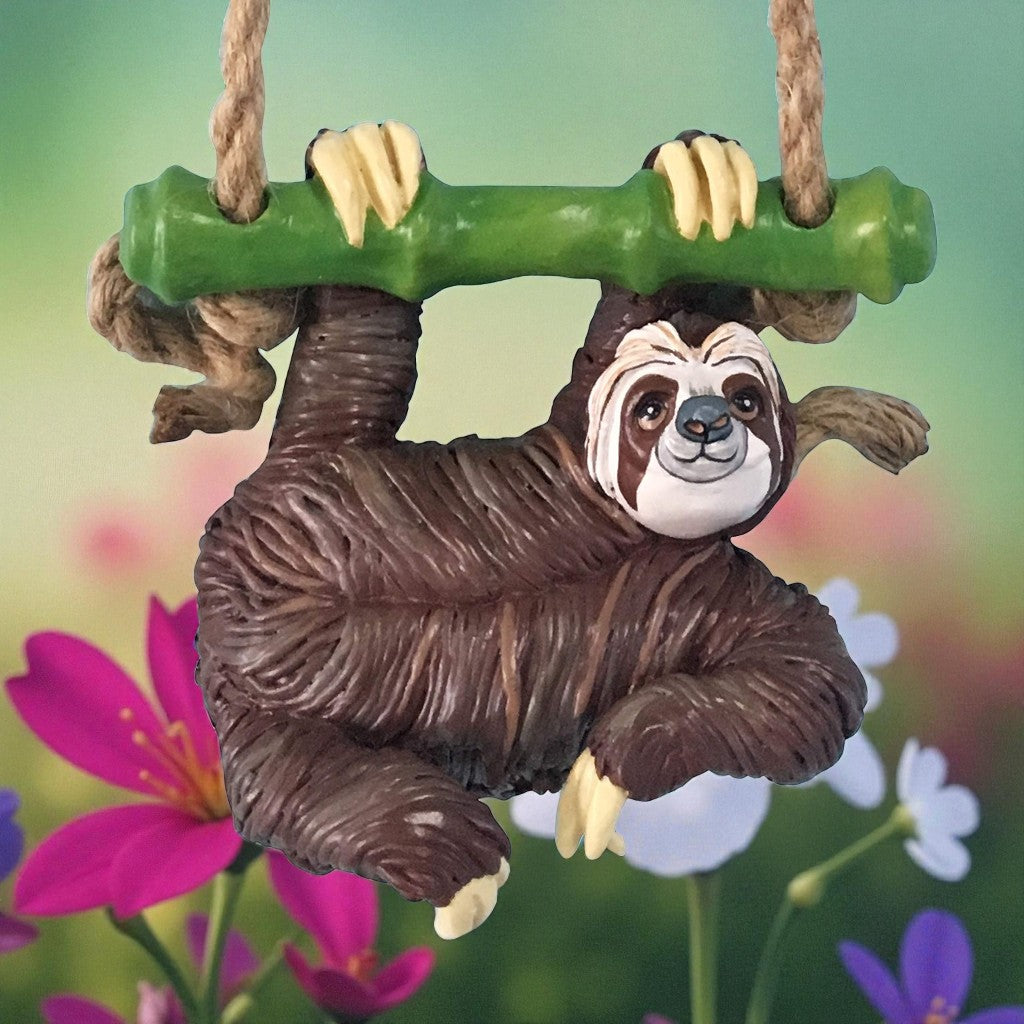 Sloth Garden Figurine Hanging Decor