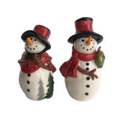Snowman Salt and Pepper Shaker Set