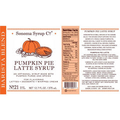 Sonoma Syrup Co. Pumpkin Pie Latte Syrup (12.7 oz)