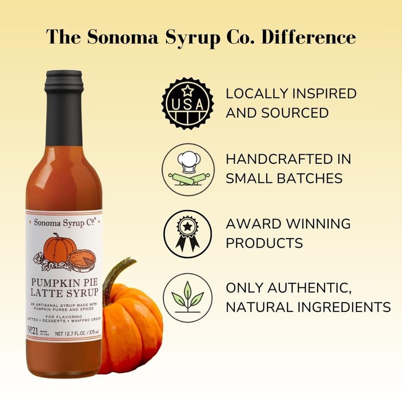 Sonoma Syrup Co. Pumpkin Pie Latte Syrup (12.7 oz)