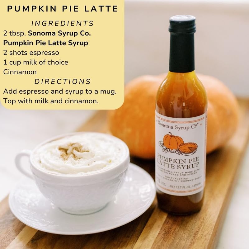 Sonoma Syrup Co. Pumpkin Pie Latte Syrup (12.7 oz)