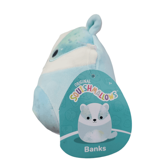 Squishmallows Banks the Badger Plush Blue Stuffed Animal 5 Inch Soft Toy - Sammi's Attic