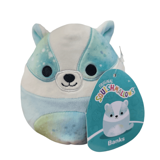 Squishmallows Banks the Badger Plush Blue Stuffed Animal 5 Inch Soft Toy - Sammi's Attic