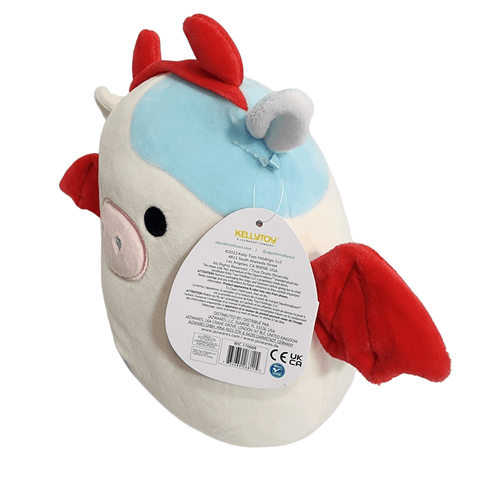 Squishmallows Belana Cow Plush with Bat Devil Costume 8” Halloween - Sammi's Attic
