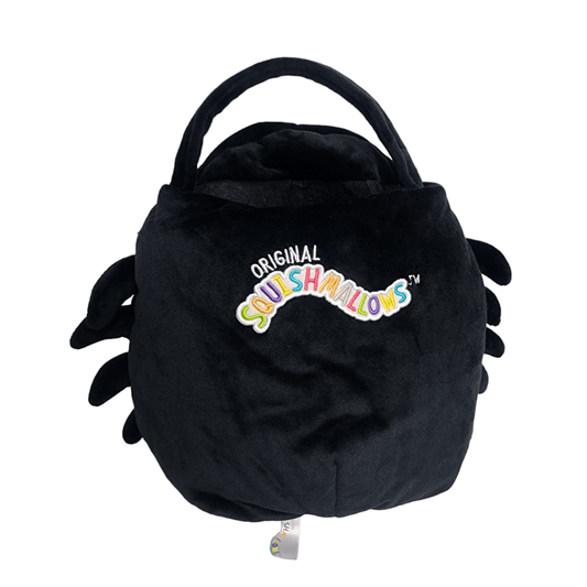 Squishmallows Bella Spider Candy Bag Black Treat Pail Bucket Basket - Sammi's Attic