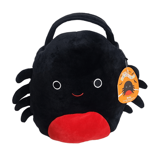 Squishmallows Bella Spider Candy Bag Black Treat Pail Bucket Basket - Sammi's Attic