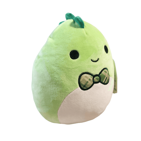 Squishmallows Danny the Dinosaur 8" Plush Green Plaid Bow Tie - Sammi's Attic