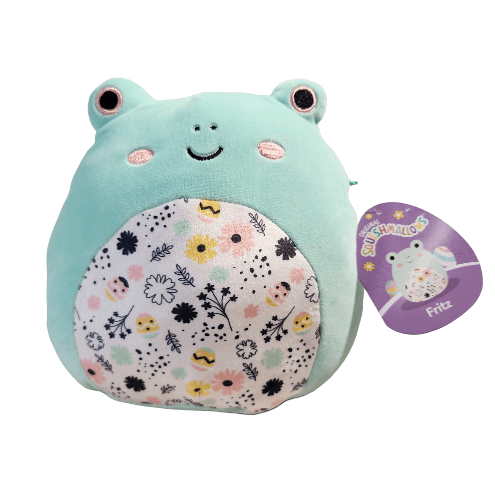 Squishmallows Fritz the Frog 8" with Easter Floral Belly 2024 - Sammi's Attic