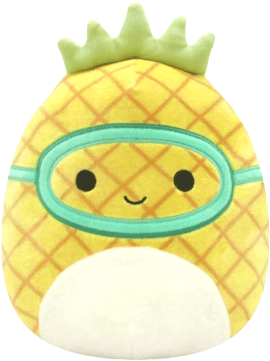 Squishmallows Maui the Pineapple Plush In Swim Goggles 5 Inch Soft Toy - Sammi's Attic