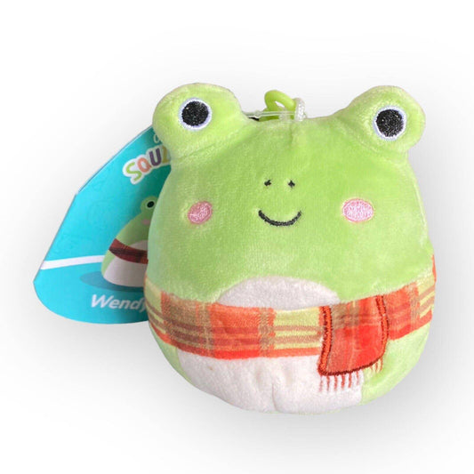 Squishmallows Original Fall Wendy The Frog in Scarf Clip 3.5" - Sammi's Attic