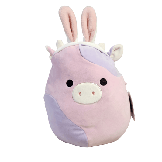 Squishmallows Patty the Cow 11" with Bunny Ears Easter Costume - Sammi's Attic