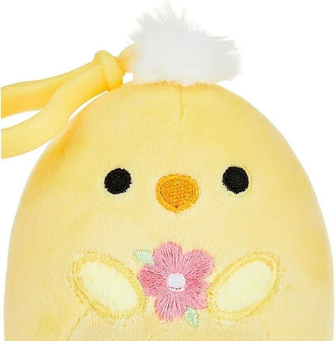 Squishmallows Plush Easter Bag Clip Triston Yellow Bird Chick 4" - Sammi's Attic
