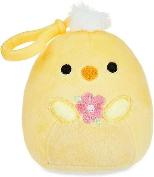 Squishmallows Plush Easter Bag Clip Triston Yellow Bird Chick 4" - Sammi's Attic