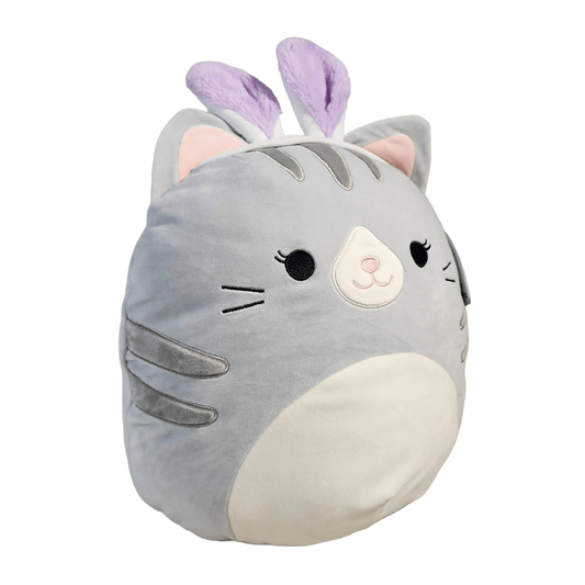 Squishmallows Tally the Tabby Cat 14" with Bunny Ears Easter Costume - Sammi's Attic