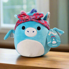 Squishmallows Tatiana the Dragon with Paisley Bandana 8 inch